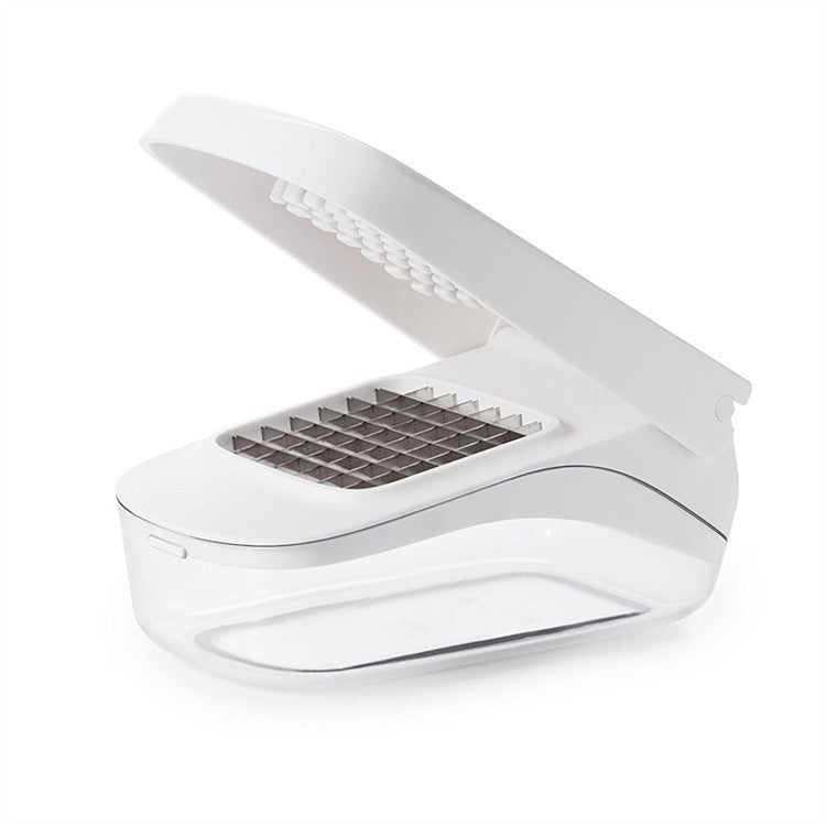 Feliator pentru Legume si Fructe, Presa Manuala pentru Cartofi Pai, Design Ergonomic cu Lame din Otel Inoxidabil, Material ABS, 20x12.5x10 cm, Alb