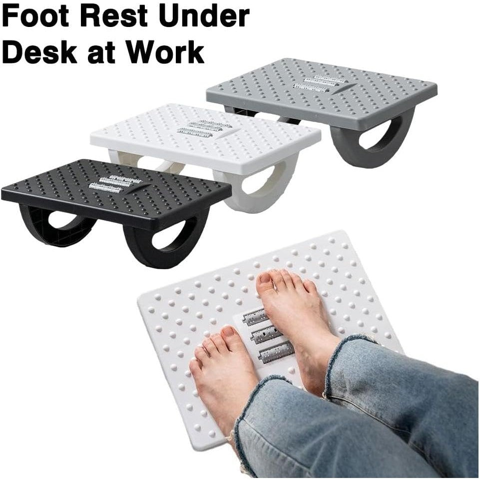 Suport Ergonomic pentru Picioare, Role de Masaj pentru Talpi, Imbunatatire Postura si Circulatie, Plastic Rezistent, 33.5x24x12 cm, Negru