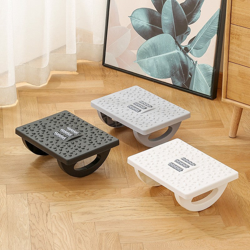 Suport Ergonomic pentru Picioare, Role de Masaj pentru Talpi, Design Anti-Stres, Plastic Rezistent, 33.5x24x12 cm, Gri