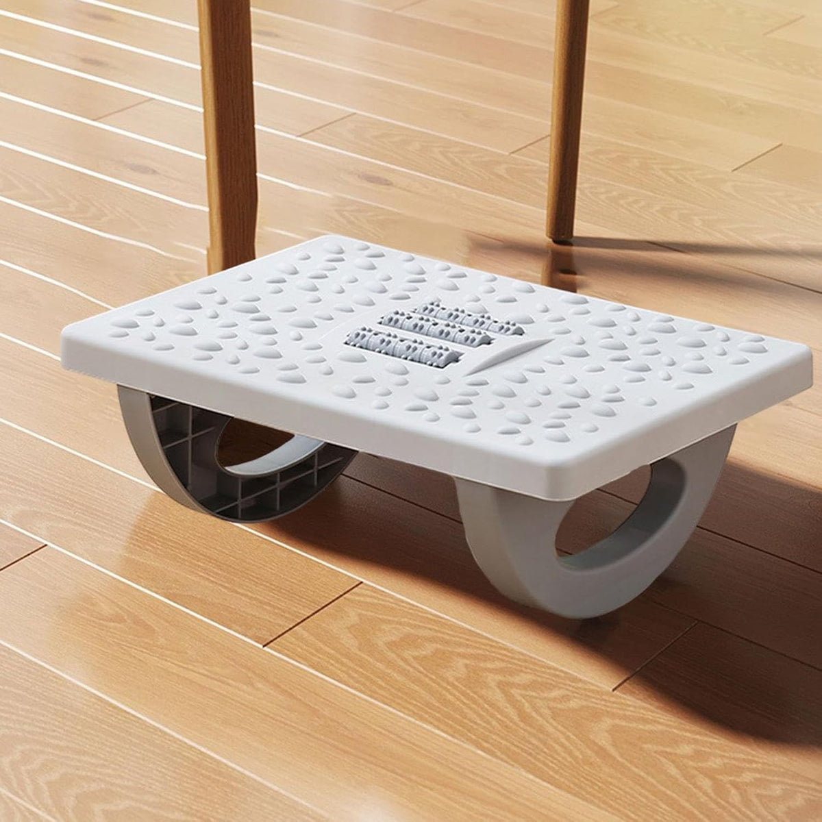 Suport Ergonomic pentru Picioare, Role de Masaj pentru Talpi, Design Anti-Stres, Plastic Rezistent, 33.5x24x12 cm, Gri