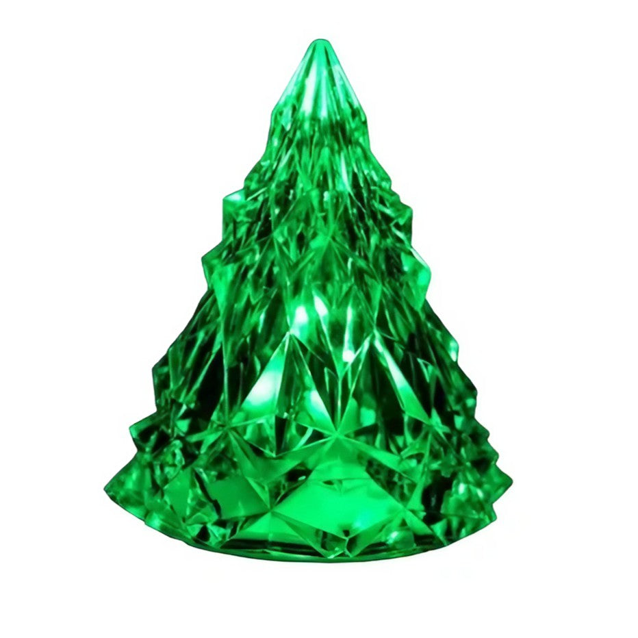 Lampa de Veghe Copii si Dormitor, Model Iceberg, Lumina Calda Ambientala, Functionare cu Baterii, Design Modern Minimalist, Verde, 6.5x8 cm