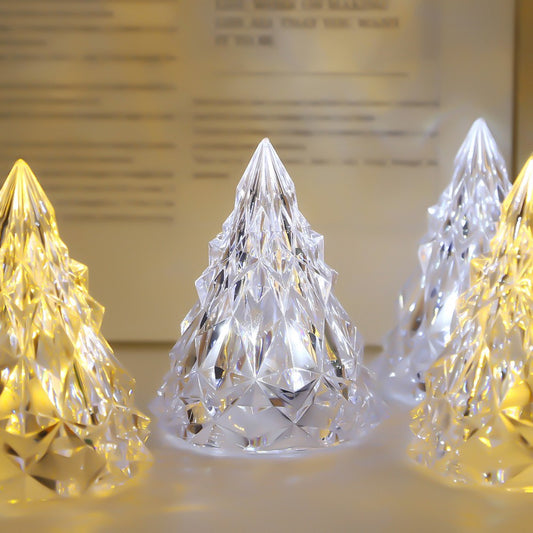 Lampa de Veghe Model Iceberg, Lumina Calda Ambientala, Design Modern Minimalist, Plastic Transparent, Alimentare cu Baterii, 6.5x8 cm
