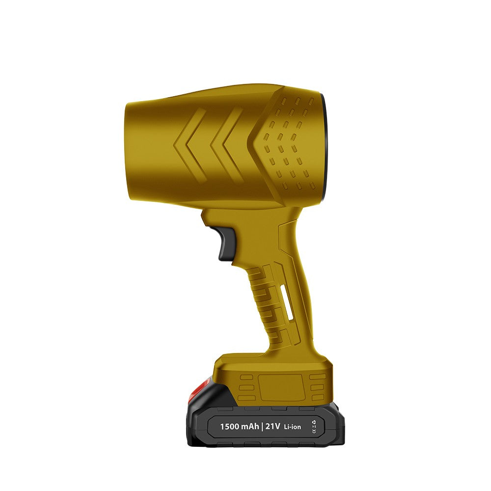 Suflanta de Aer Multifunctionala Portabila, Motor 25000 RPM pentru Gratar si Auto, Acumulator Li-Ion 21V, 2 Baterii 1500 mAh si Incarcator Inclus, Bej