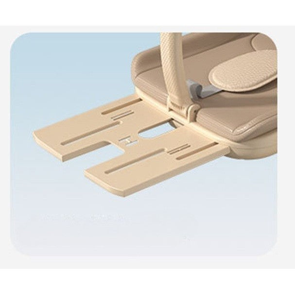 Cărucior Sport 3 în 1, Scaun Masă și Pat Dormit, Sezut Rotativ 360 Grade, Pliabil, Cadru Aluminiu, 6-36 Luni, Crem/Panda, 64 x 35 x 100 cm