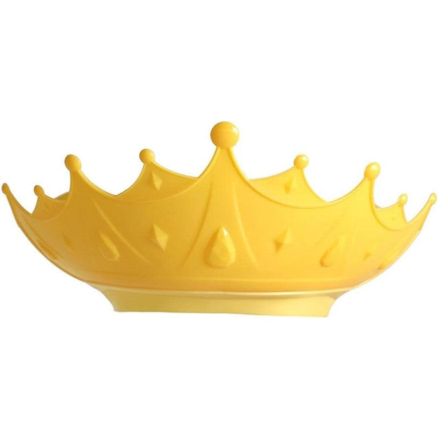 Fippy Viziera de Protectie Baie pentru Copii si Bebelusi, Protectie Ochi si Urechi Impotriva Samponului, Model Coroana, Banda Ajustabila, Material TPE si PP, Galben