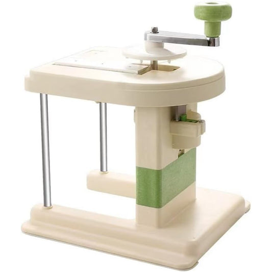 Razatoare de Varza, Manuala cu Manivela, Latime Ajustabila 0.1-2.5 mm, Plastic PP si Otel Inoxidabil, 3 Lame de Schimb Incluse, 19 x 17 x 19 cm, Alb/Verde