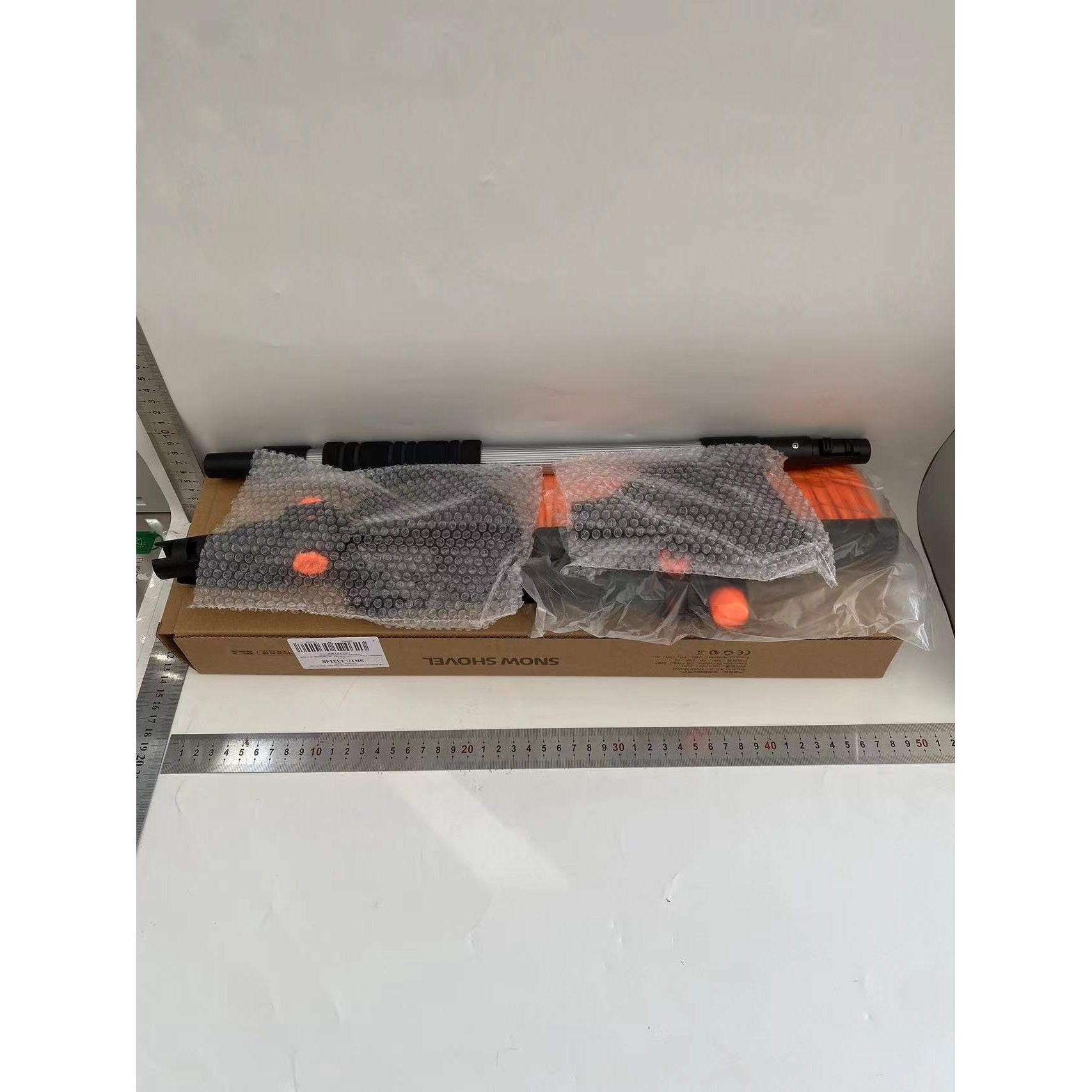 Racleta Auto pentru Zapada si Gheata, Perie Dezapezire cu Doua Capete, Maner Telescopic Ergonomic, Design Detasabil, ABS si Aluminiu, 48-78 cm, Gri Inchis