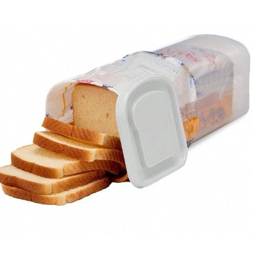 Cutie Depozitare Paine, Cutie Alimentara pentru Prospetine, Material Plastic Durabil, Volum 5 Litri, 34 x 13 x 13 cm, Capac Alb