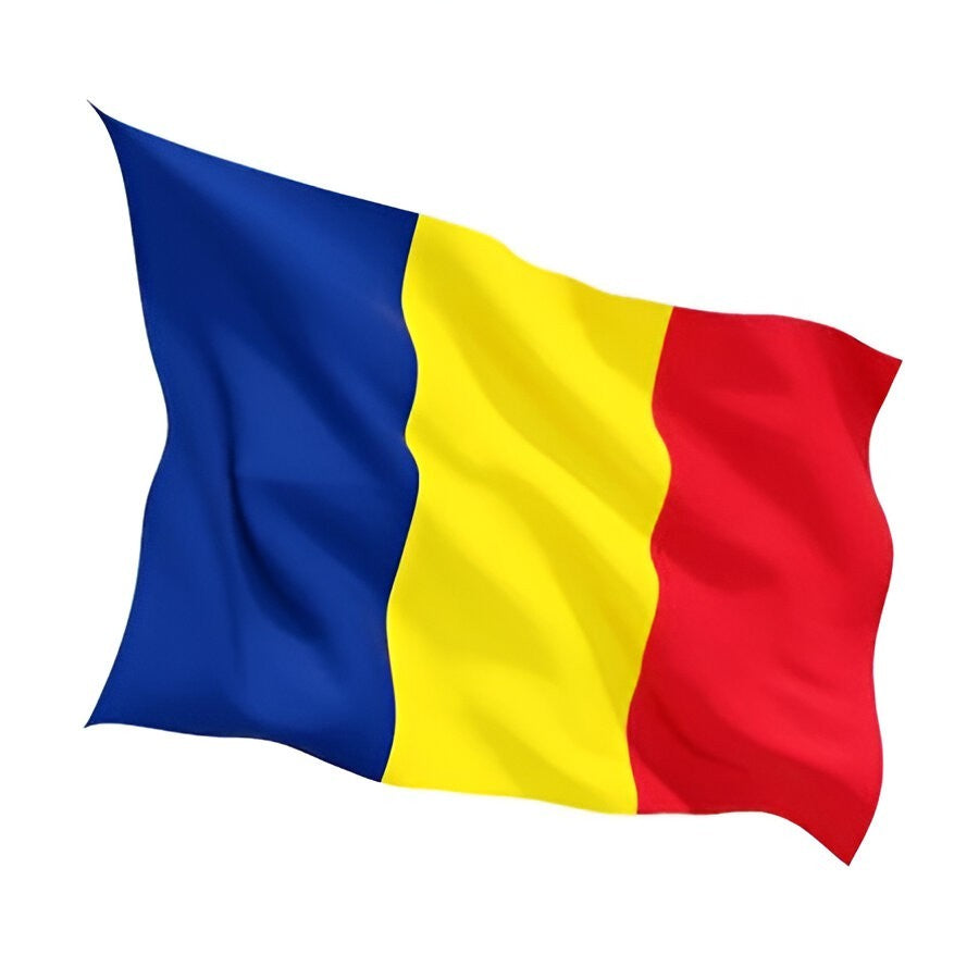 Steag Tricolor Romania, Drapel National cu Bat pentru Fixare pe Perete, Poliester Rezistent la Intemperii, Interior si Exterior, 90 x 150 cm