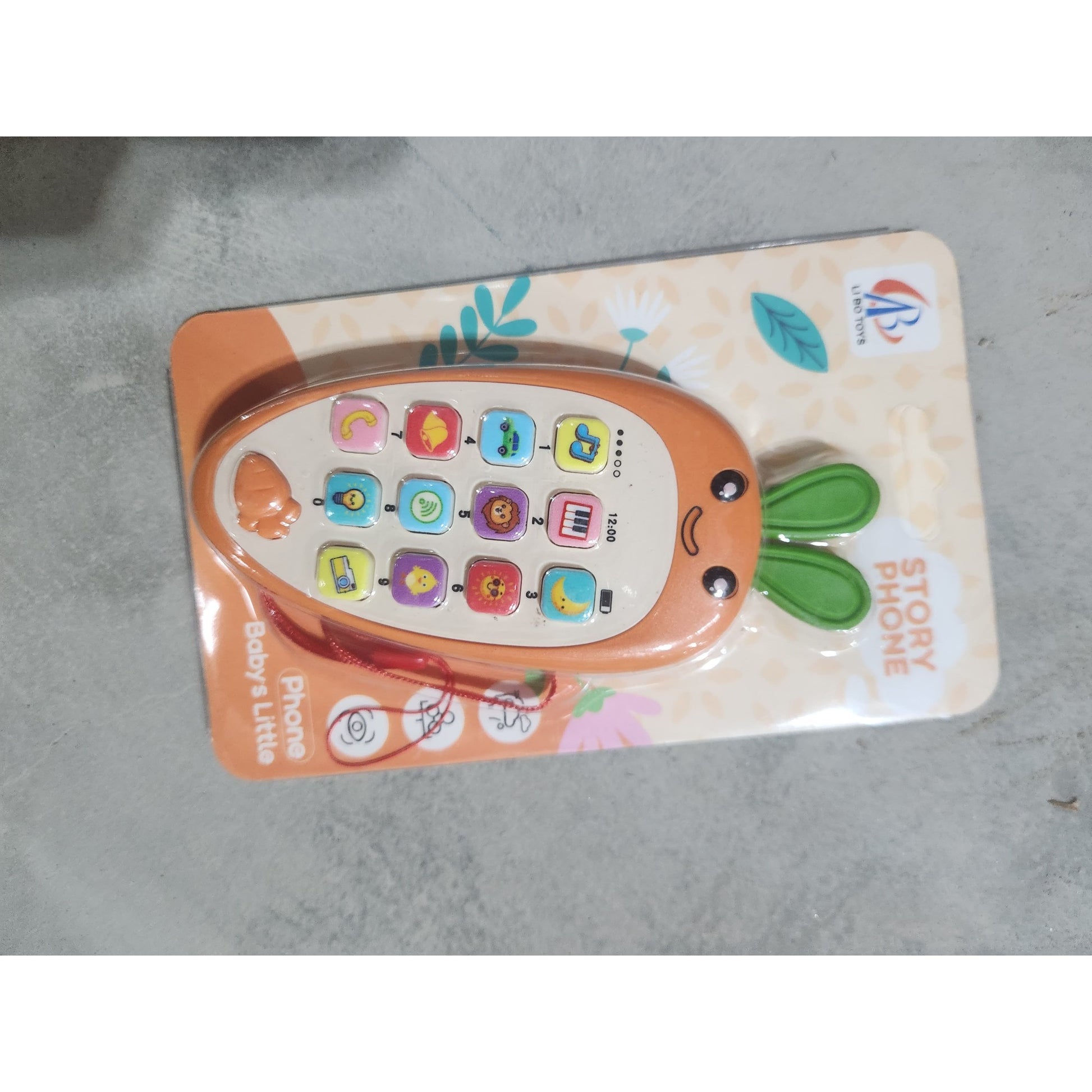 Telefon Interactiv Pentru Copii, Model Morcov Cu Functii Educative Si Muzicale, Jucarie Inteligenta Cu Sunete Si Voce, Plastic, 19 x 11.5 cm, Portocaliu, 4-6 Ani