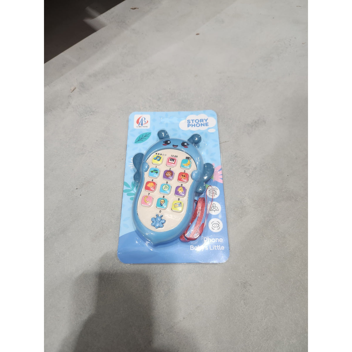 Telefon Interactiv pentru Copii, Smartphone Educational Model Albinuta, Functii Muzicale si Vocale, Plastic Rezistent, 19 x 11.5 cm, Albastru, 4-6 Ani