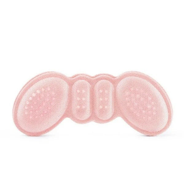 Set 2 Branturi cu Pernute pentru Calcai, Protectii Autoadezive Anti-Frecare si Amortizare 3D, Burete Moale si Material Textil, Marime Universala, Roz