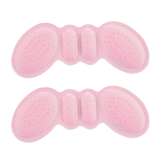 Set 2 Branturi cu Pernute pentru Calcai, Protectii Autoadezive Anti-Frecare si Amortizare 3D, Burete Moale si Material Textil, Marime Universala, Roz