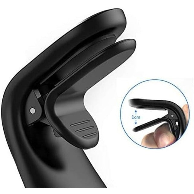 Suport Auto Magnetic pentru Telefon, Prindere Grila Ventilatie, 5 Magneti Neodim, ABS si Aluminiu, 3.8 x 3.7 x 6.2 cm, Albastru
