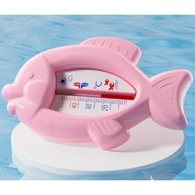 Termometru pentru Baie si Camera, Plutitor, Afisaj Temperatura Kerosen fara Mercur, Design Peste, Material ABS, 15.5x9.5x2 cm, Roz
