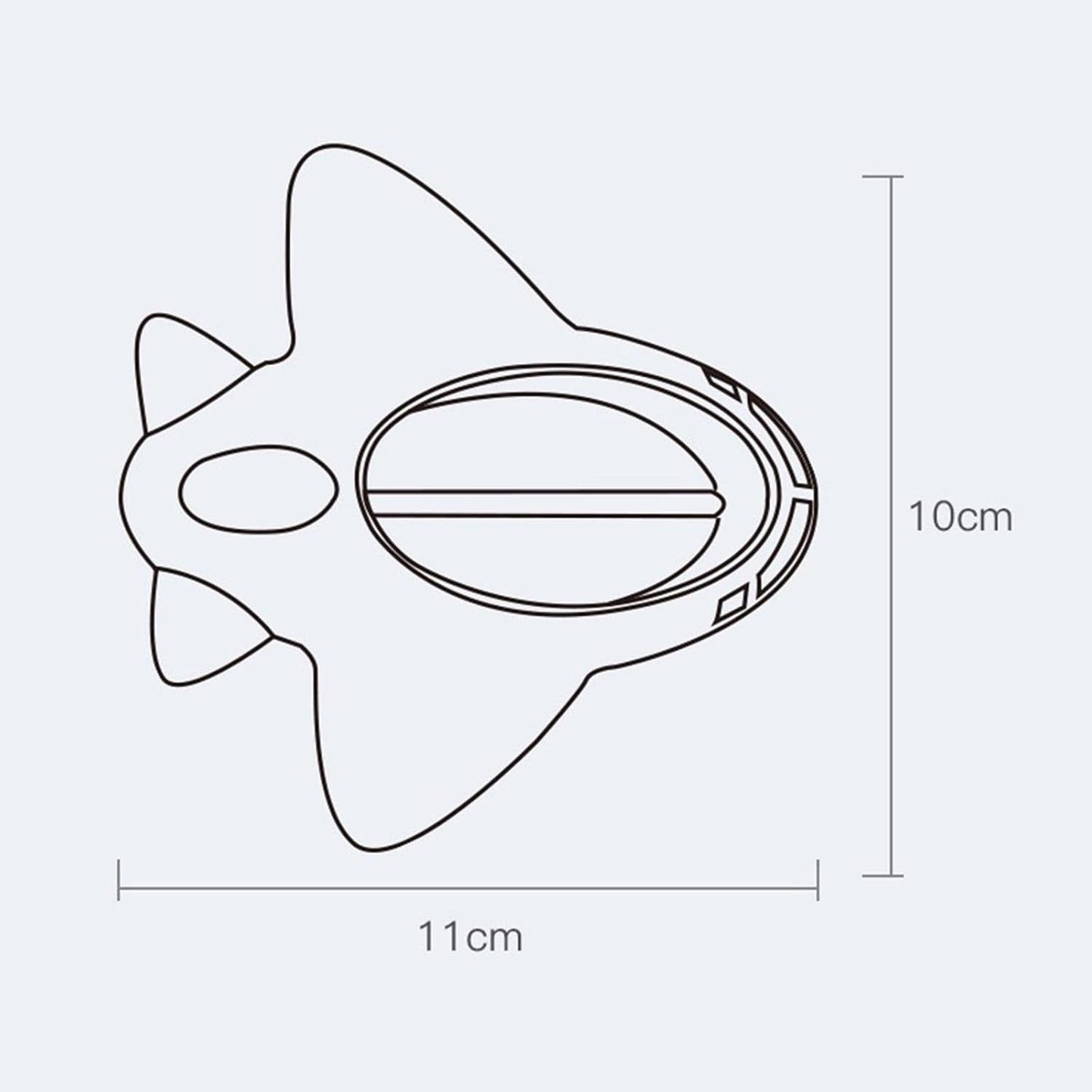 Termometru pentru Baie si Camera, Plutitor, Fara Mercur cu Kerosen, Rezistent la Apa, Model Avion, ABS, 11x10x4 cm, Roz