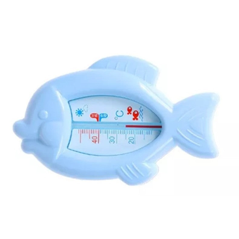 Termometru pentru Baie si Camera, Plutitor si Rezistent la Apa, Masurare Kerosen Fara Mercur, Model Peste, ABS, 15.5x9.5x2 cm, Albastru