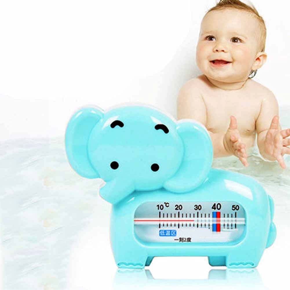 Termometru pentru Baie si Camera, Plutitor si Rezistent la Apa, Fara Mercur, Model Elefant, Material ABS, 11.5x9x2 cm, Albastru