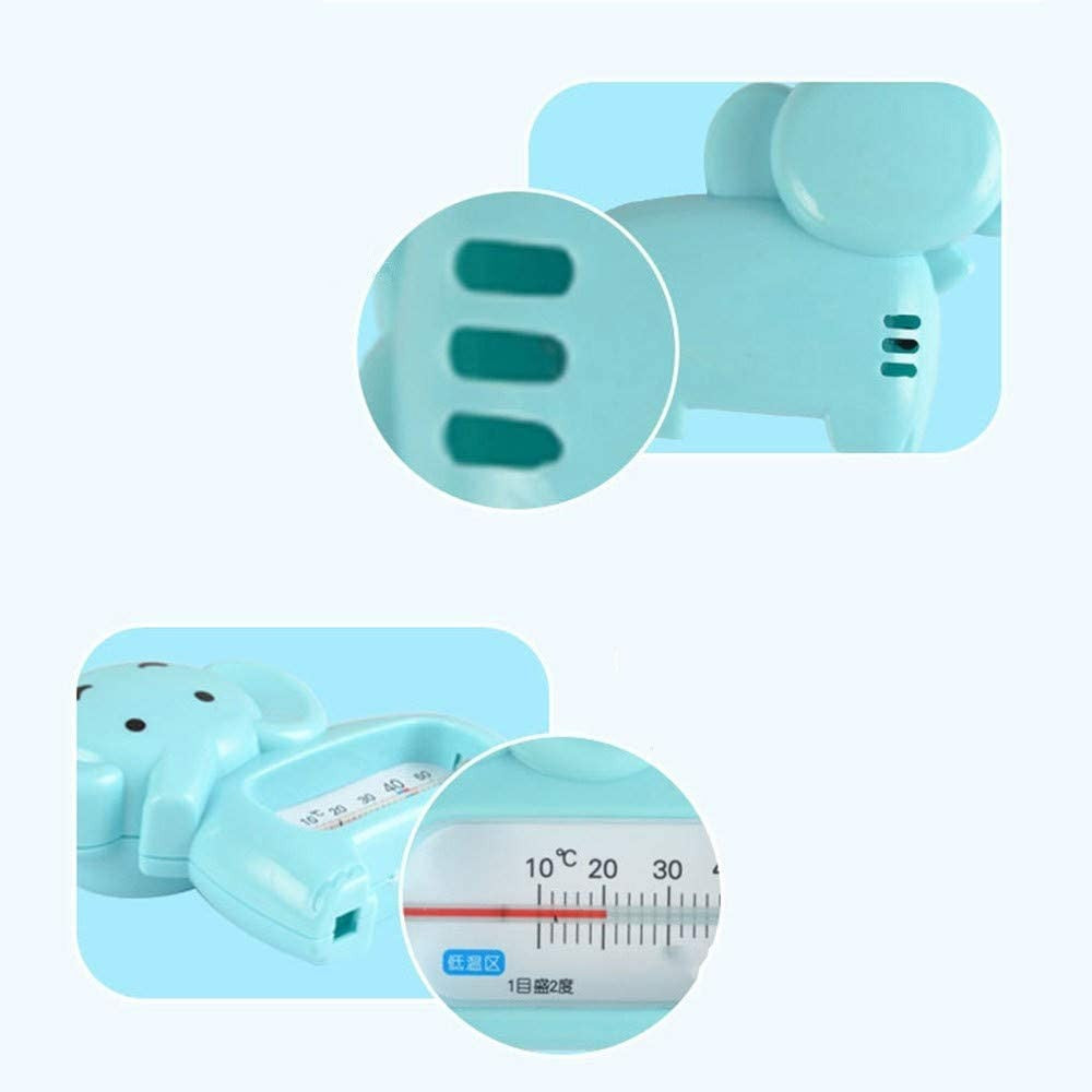 Termometru pentru Baie si Camera, Plutitor si Rezistent la Apa, Fara Mercur, Model Elefant, Material ABS, 11.5x9x2 cm, Albastru