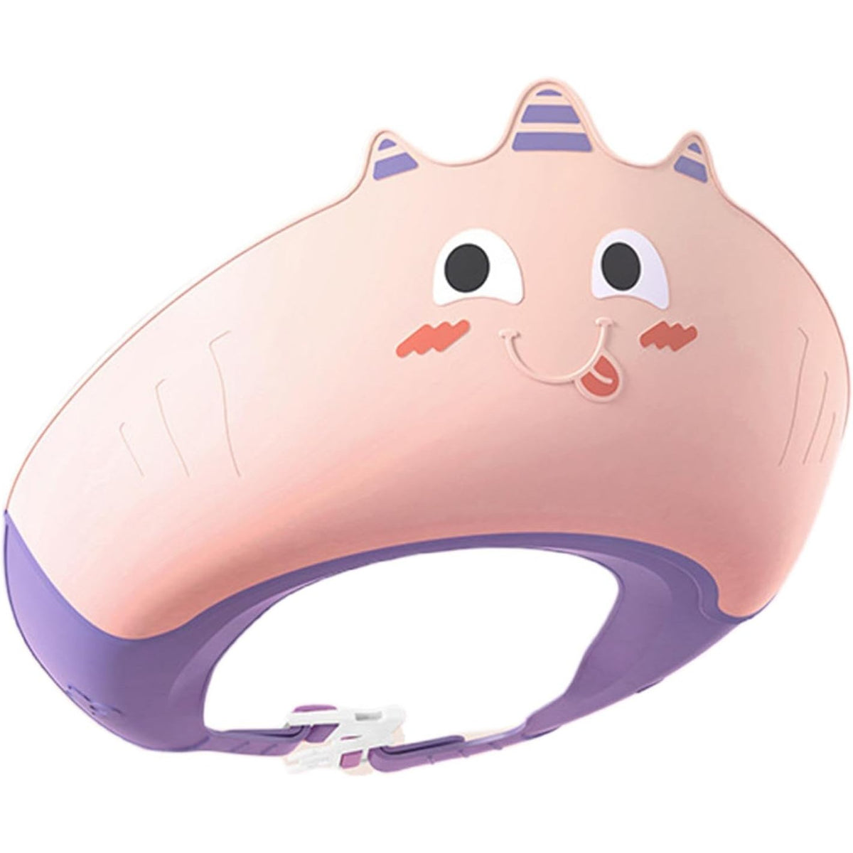 Fippy Casca de Dus pentru Copii, Protectie Ochi si Urechi Impotriva Samponului, Marime Ajustabila 0-12 Ani, Material TPE si PP, Model Unicorn, Roz/Mov, 20 x 23 cm