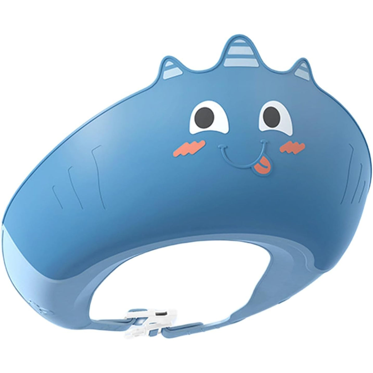 Fippy Casca de Dus pentru Copii, Protectie Baie Impotriva Samponului si Apei, Ajustabila, Material TPE si PP, 0-12 Ani, Model Unicorn, Albastru, 20 x 23 cm