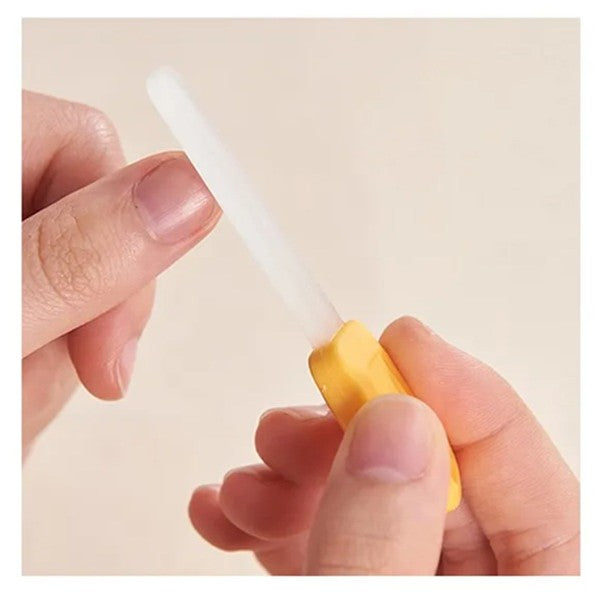 Set Îngrijire Unghii pentru Bebeluși și Nou-Născuți, Trusă Completă cu Foarfece, Unghieră, Pilă și Pensetă, Cutie Depozitare Ursuleț, Plastic și Oțel Inoxidabil, 0 Luni+, Galben
