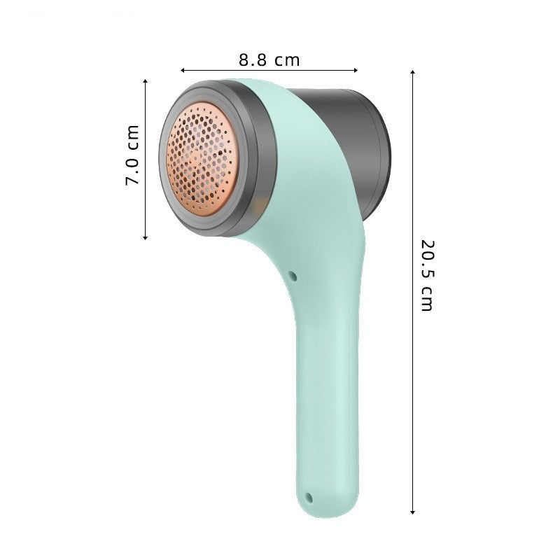 Aparat Electric de Indepartat Scame si Par Haine, 6 Lame Inox, 3 Trepte de Viteza, Incarcare USB, Perie Curatare Inclusa, ABS, 20.5 x 8.8 x 7 cm, Verde