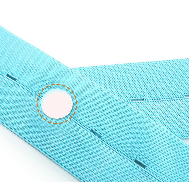 Set 2 Centuri Monitorizare Ritm Cardiac Fetal, Material Moale si Elastic, Tesatura Respirabila, Compatibilitate Universala, 6 x 130 cm, Albastru
