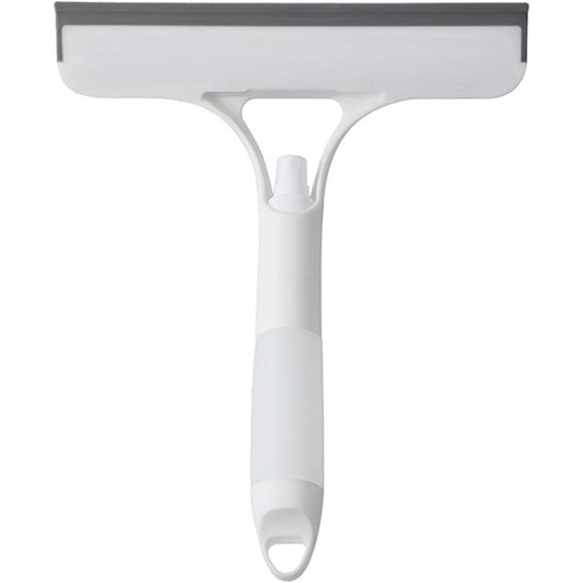 Racleta Geamuri 3 in 1 cu Pulverizator, Burete si Lama Silicon, Multifunctionala pentru Casa si Auto, Plastic PP si TPR, 21.5 x 25.7 cm, Alb