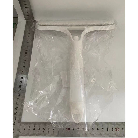 Racleta Geamuri 3 in 1 cu Pulverizator, Burete si Lama Silicon, Multifunctionala pentru Casa si Auto, Plastic PP si TPR, 21.5 x 25.7 cm, Alb