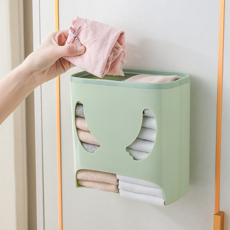 Cutie Depozitare Perete, Organizator Vertical cu Montare Autoadeziva Fara Perforare, Design Urs, Plastic ABS, 18 x 11 x 25 cm, Verde