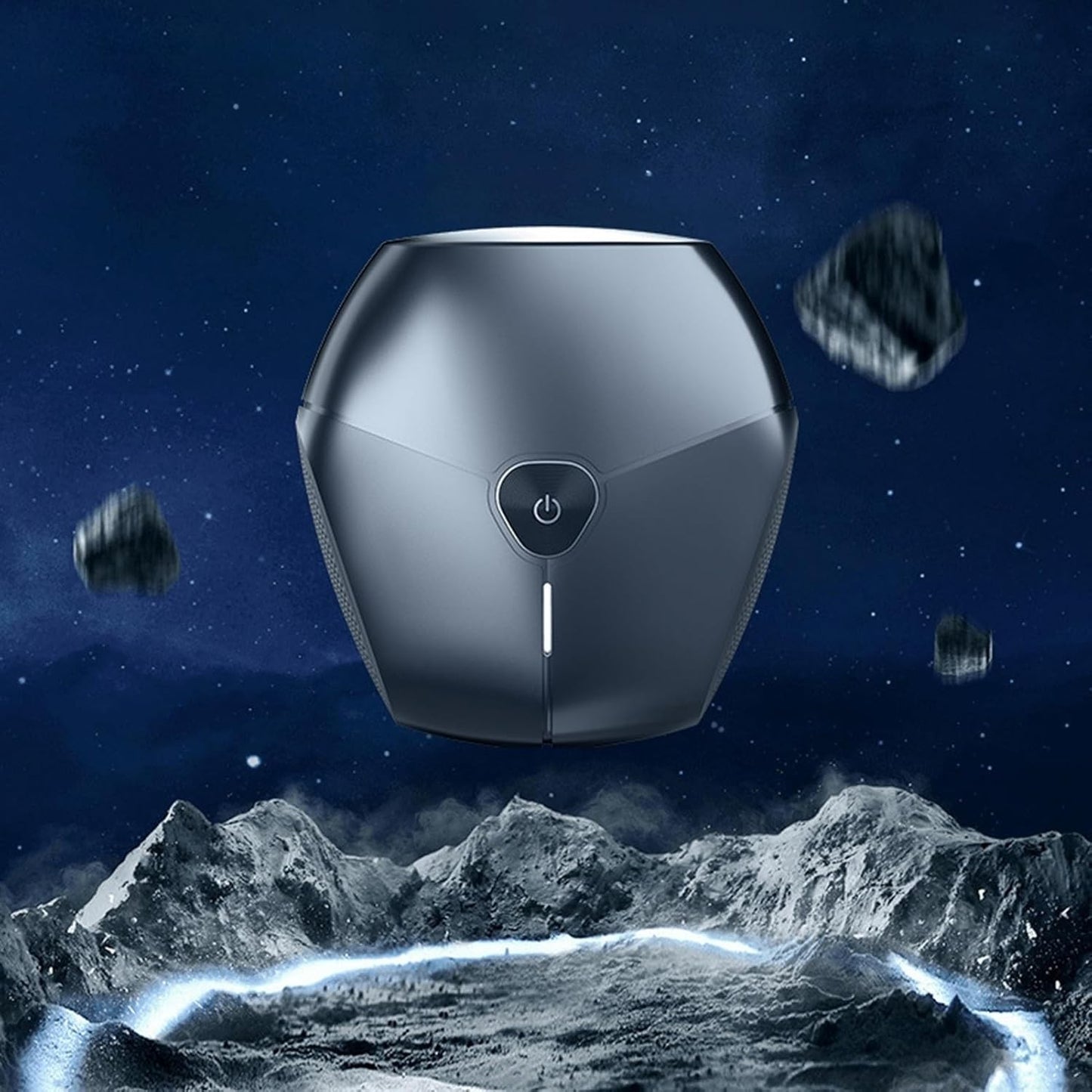 Aparat de Ras Portabil, Shaver Electric cu Putere 8W, Autonomie 60 Min, Reincarcabil prin Cablu Type C, Design Ergonomic, Include Perie de Curatare si Husa, 7.3x7.5x3.3 cm, Negru
