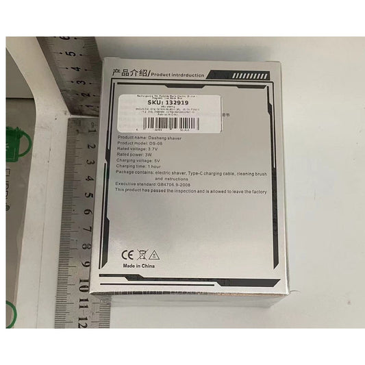 Aparat de Ras Electric Mini, Portabil cu 2 Lame din Otel, Rezistent la Apa IPX7, Incarcare USB Type-C, Autonomie 45 min, ABS cu Fibra de Carbon, Albastru