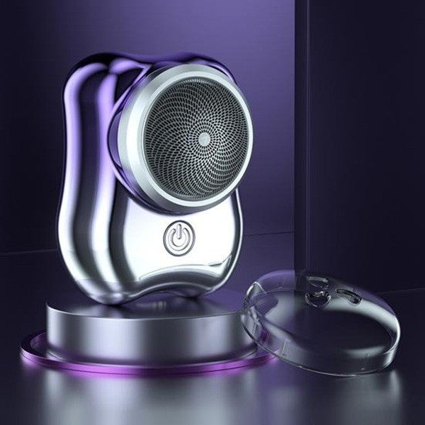 Aparat de Ras Electric Portabil, Mini Shaver Incarcare USB Type-C, Rezistent la Apa IPX7, Autonomie 60 min, ABS si Aliaj Aluminiu, 6.5 x 4.5 x 4 cm, Mov