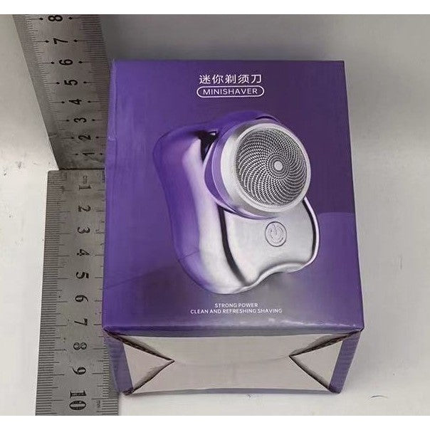 Aparat de Ras Electric Portabil, Mini Shaver Incarcare USB Type-C, Rezistent la Apa IPX7, Autonomie 60 min, ABS si Aliaj Aluminiu, 6.5 x 4.5 x 4 cm, Mov