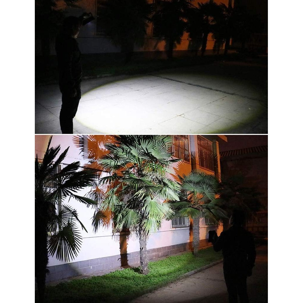 Triunghi de Avertizare Multifunctional, Lanterna LED COB 10W, 800 Lumeni, Power Bank USB, Impermeabil IP65, 4 Moduri Iluminare, Verde/Negru