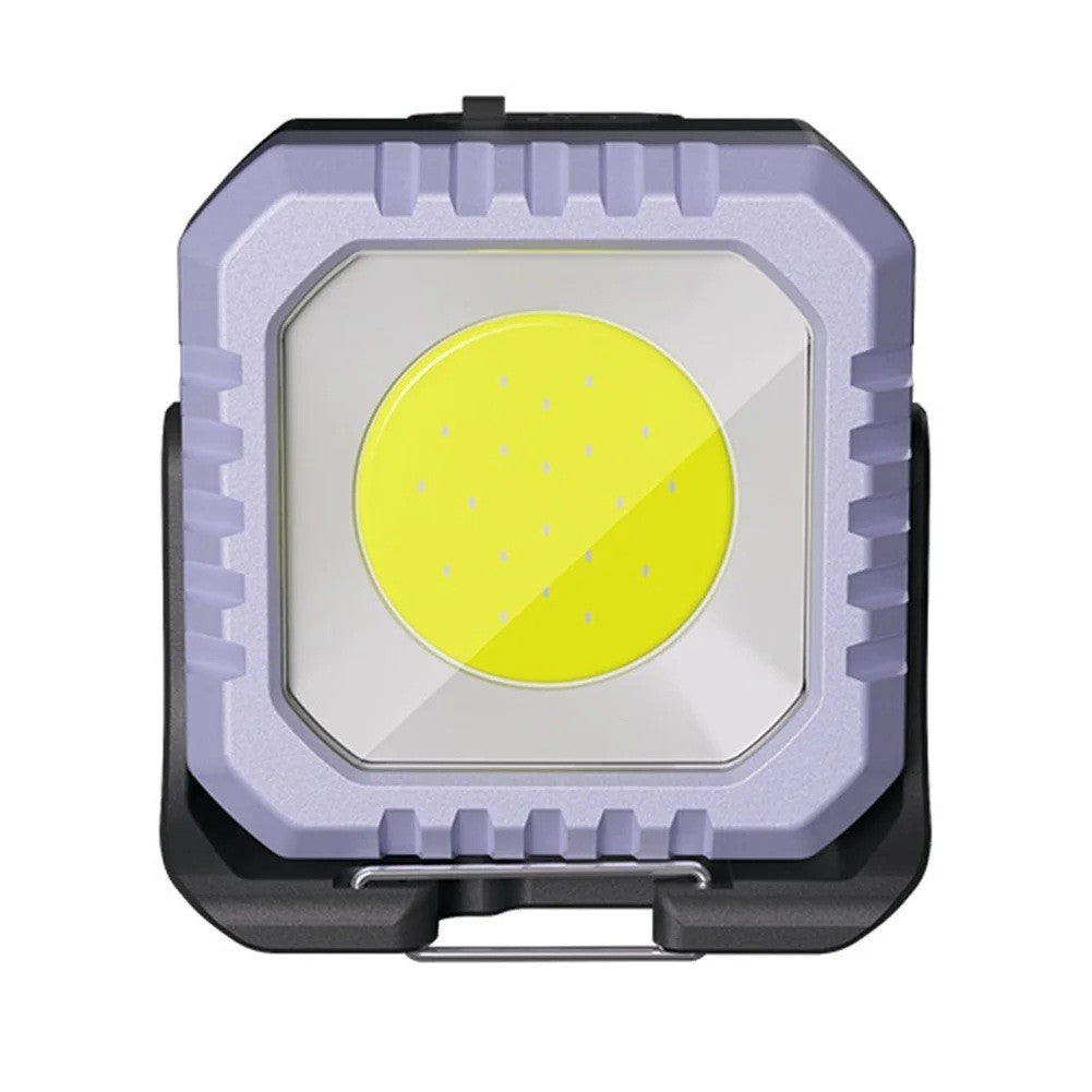Lanterna Tip Breloc COB LED, 500 Lumeni, 5 Moduri de Iluminat, Incarcare USB-C, Impermeabila IPX5, Aluminiu si PC, Mov