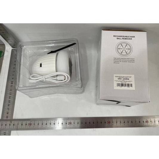 Aparat de Scame 2 in 1 pentru Curatare Haine cu Lampa de Veghe, 3 Trepte de Putere, 6 Lame Otel Inoxidabil, Incarcare USB Tip C, 4 W, 9 x 10 cm, Alb