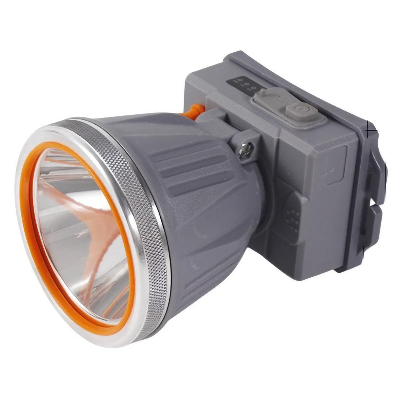 Lanterna Frontala LED cu Zoom Telescopic, Far de Cap Reincarcabil USB, Protectie la Apa IPX6, Banda Ajustabila pentru Camping si Pescuit, 10.5x8x6.5 cm, Gri