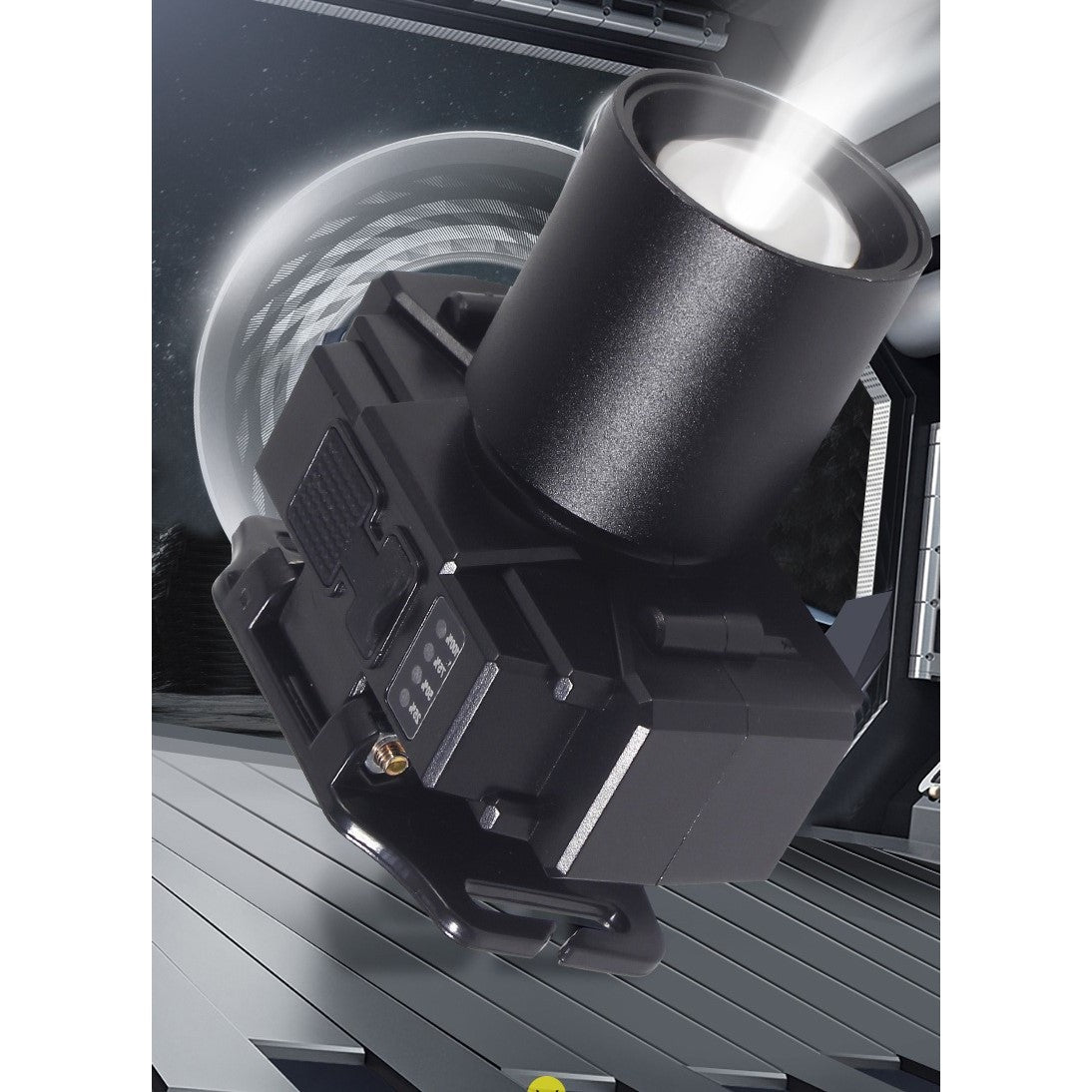Lanterna Frontala LED Profesionala, Zoom Telescopic, Rezistenta la Apa IP65, Ajustabila pentru Pescuit si Camping, Negru, 7x4.5x6 cm