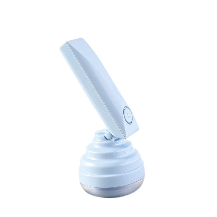 Aparat Pentru Curatat Scame, Par Si Praf, Trimmer Textile Cu Lame Din Otel Inoxidabil, Maner Flexibil Si Ergonomic, Incarcare USB, 13x8 cm, Albastru