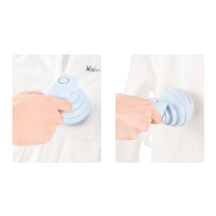 Aparat Pentru Curatat Scame, Par Si Praf, Trimmer Textile Cu Lame Din Otel Inoxidabil, Maner Flexibil Si Ergonomic, Incarcare USB, 13x8 cm, Albastru