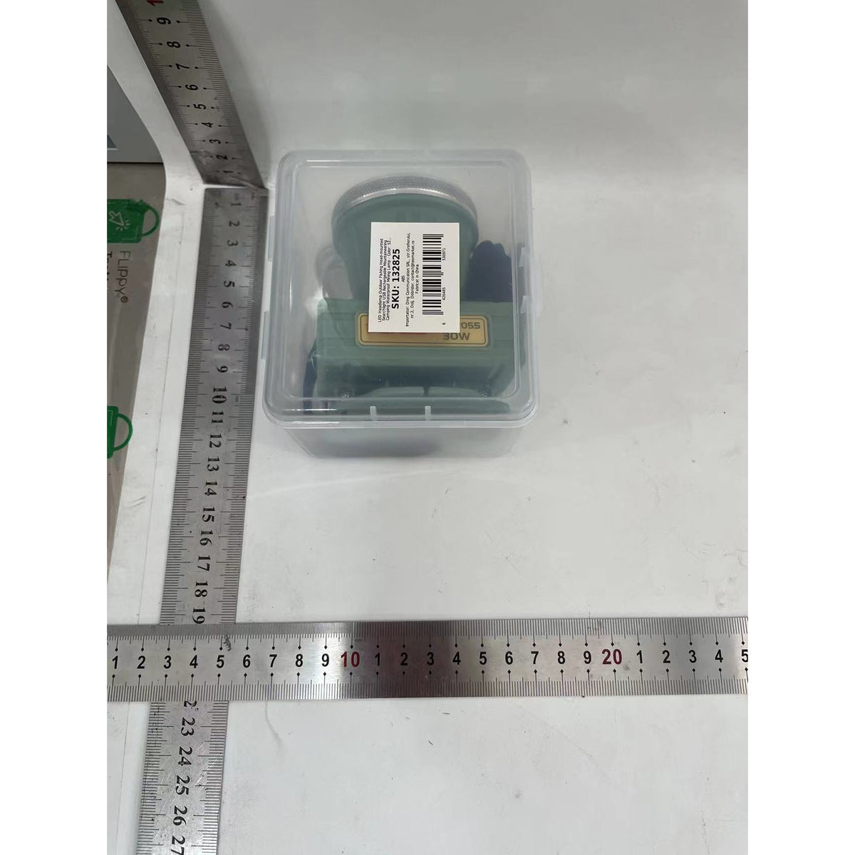 Lanternă Frontală LED Reîncărcabilă USB, Zoom Telescopic și Rază Lungă, Rezistentă la Apă IPX6, Bandă Ajustabilă, pentru Camping și Pescuit, 7.5x5.8x5.5 cm, Verde