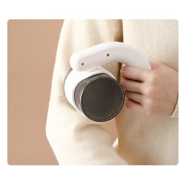 Aparat Pentru Curatat Scame, Par si Praf, Lame din Otel Inoxidabil, Lumina LED, Compartiment Colectare, Maner Reglabil, Design Ergonomic, 11x10.5x8.7 cm, Alb