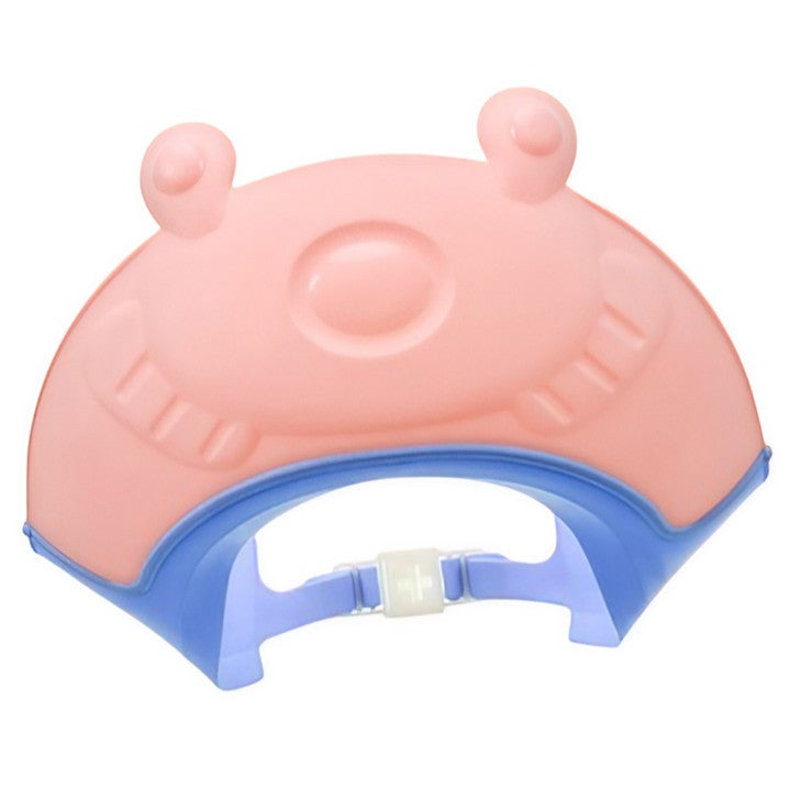 Fippy Viziera Protectie Baie Copii, Cozoroc Protectie Ochi si Urechi Impotriva Samponului, Marime Ajustabila, Silicon TPE si PP, 24x23 cm, Roz