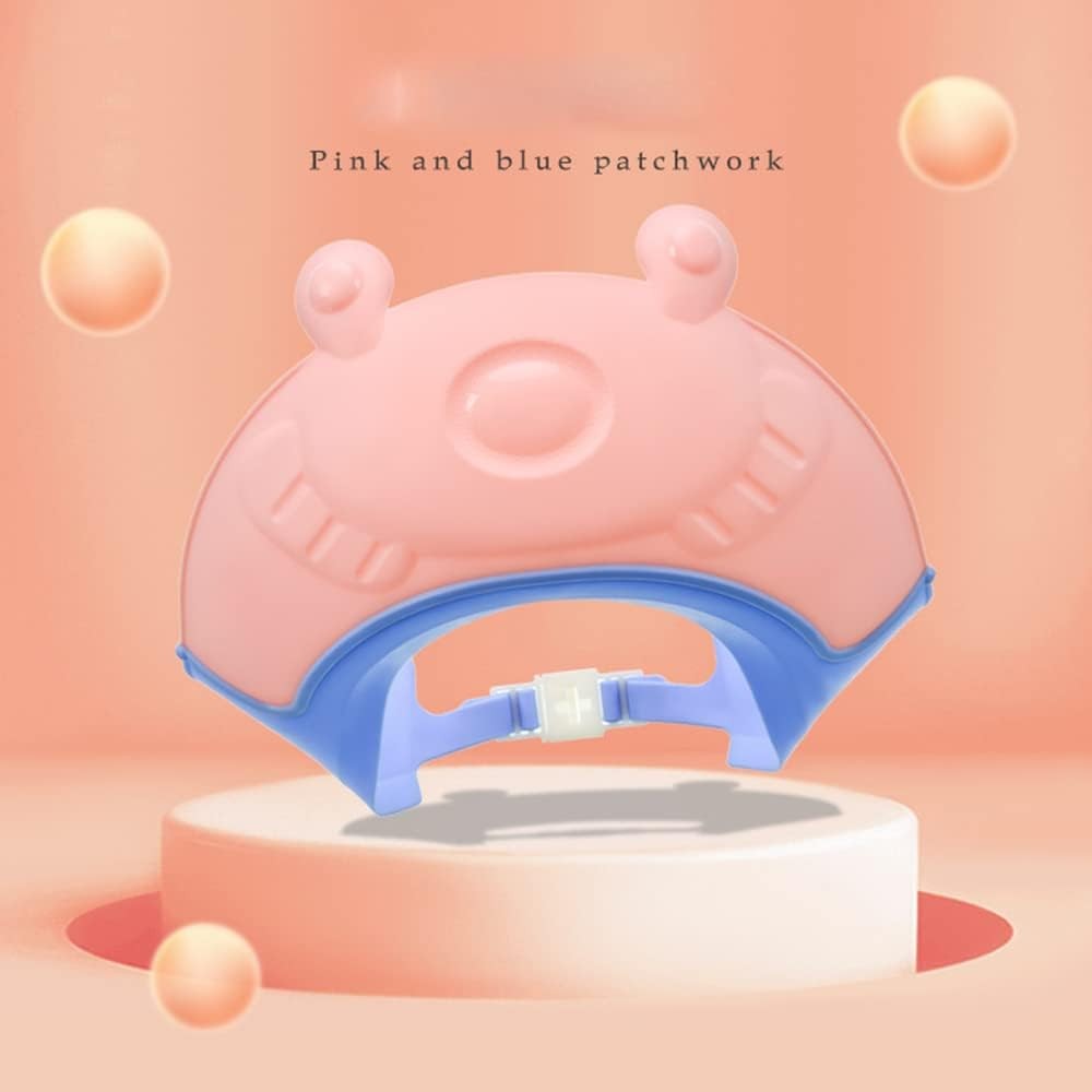 Fippy Viziera Protectie Baie Copii, Cozoroc Protectie Ochi si Urechi Impotriva Samponului, Marime Ajustabila, Silicon TPE si PP, 24x23 cm, Roz