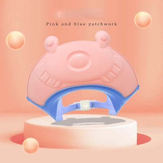 Fippy Viziera Protectie Baie Copii, Cozoroc Protectie Ochi si Urechi Impotriva Samponului, Marime Ajustabila, Silicon TPE si PP, 24x23 cm, Roz