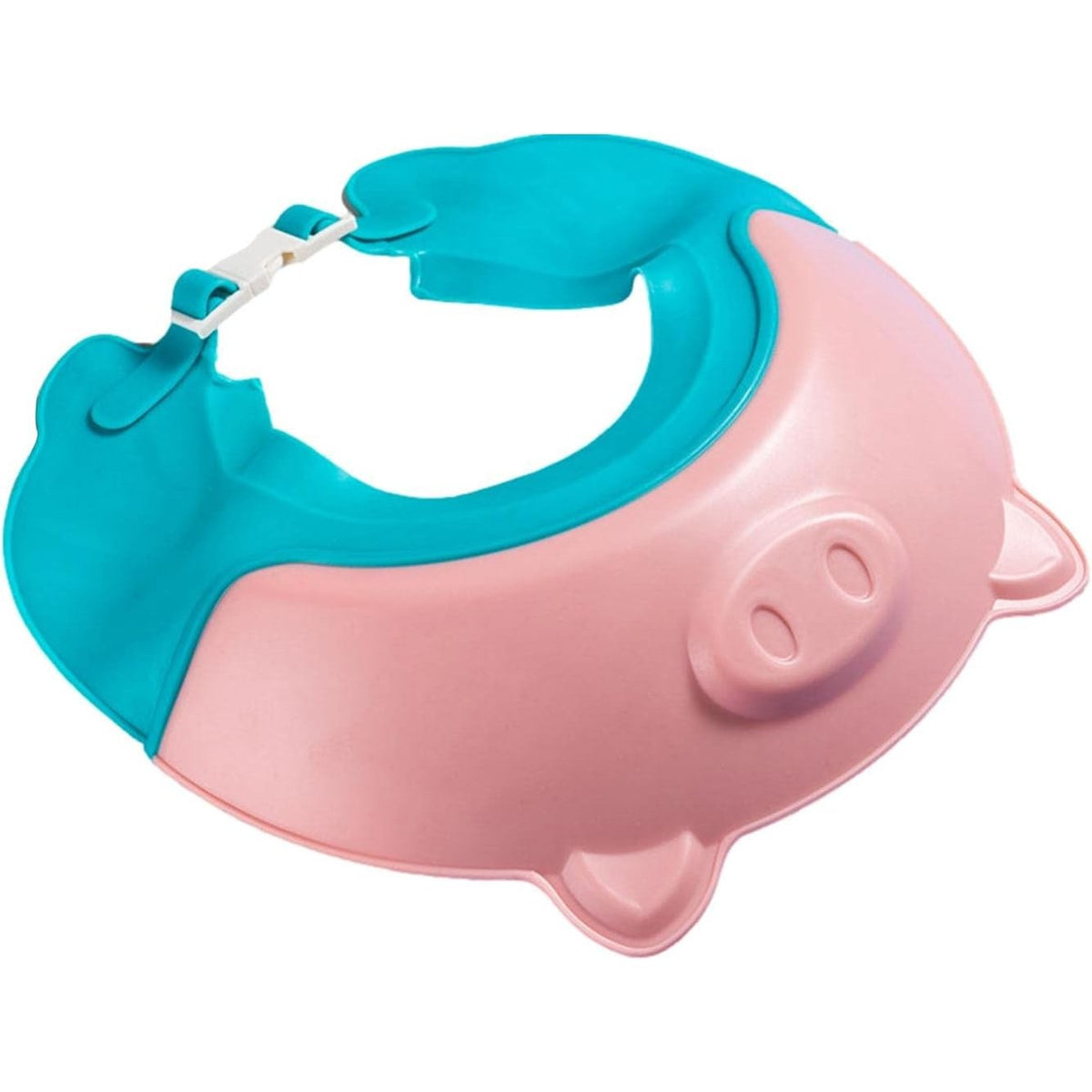 Viziera Protectie Baie Copii si Bebelusi, Protectie Ochi si Urechi Impotriva Samponului, Banda Ajustabila, Model Coroana, Material TPE si PP, 23x23 cm, Roz