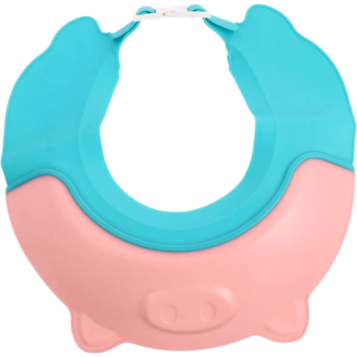 Viziera Protectie Baie Copii si Bebelusi, Protectie Ochi si Urechi Impotriva Samponului, Banda Ajustabila, Model Coroana, Material TPE si PP, 23x23 cm, Roz