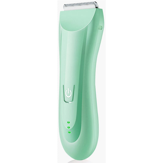 Masina de Tuns Bebelusi si Copii, Lame Ceramice si Inox, Functie Anti-Taiere, Motor Silentios, Rezistenta la Apa IPX7, Acumulator USB, 50 W, 2 Accesorii, Verde Deschis